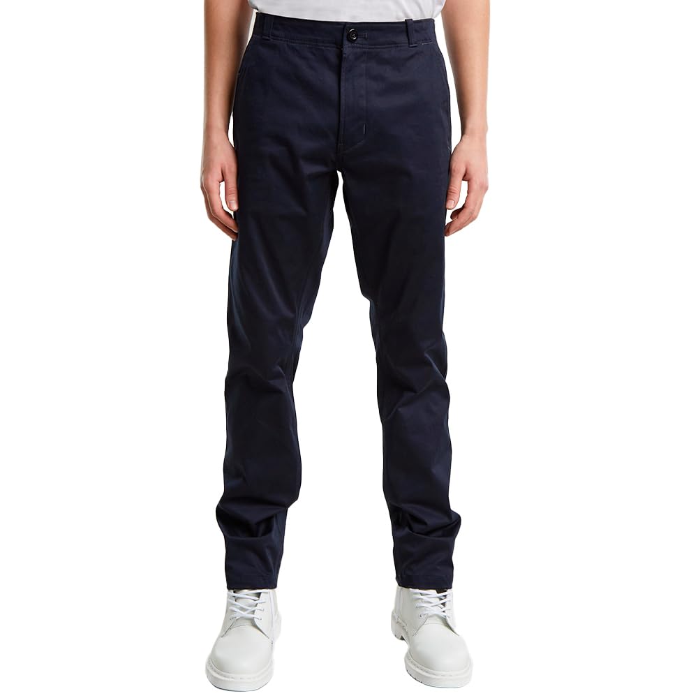 G-STAR Para Hombre Pantalones Mosa Straight Chino, Azul (Salute D25547-5126-C742), 36W / 32L
