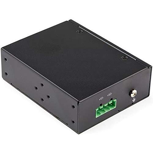 StarTech.com Switch Conmutador Industrial Ethernet Gigabit de 5 Puertos PoE no Gestionado de Servicio Pesado GbE PoE+ IP30 (IESC1G50UP)