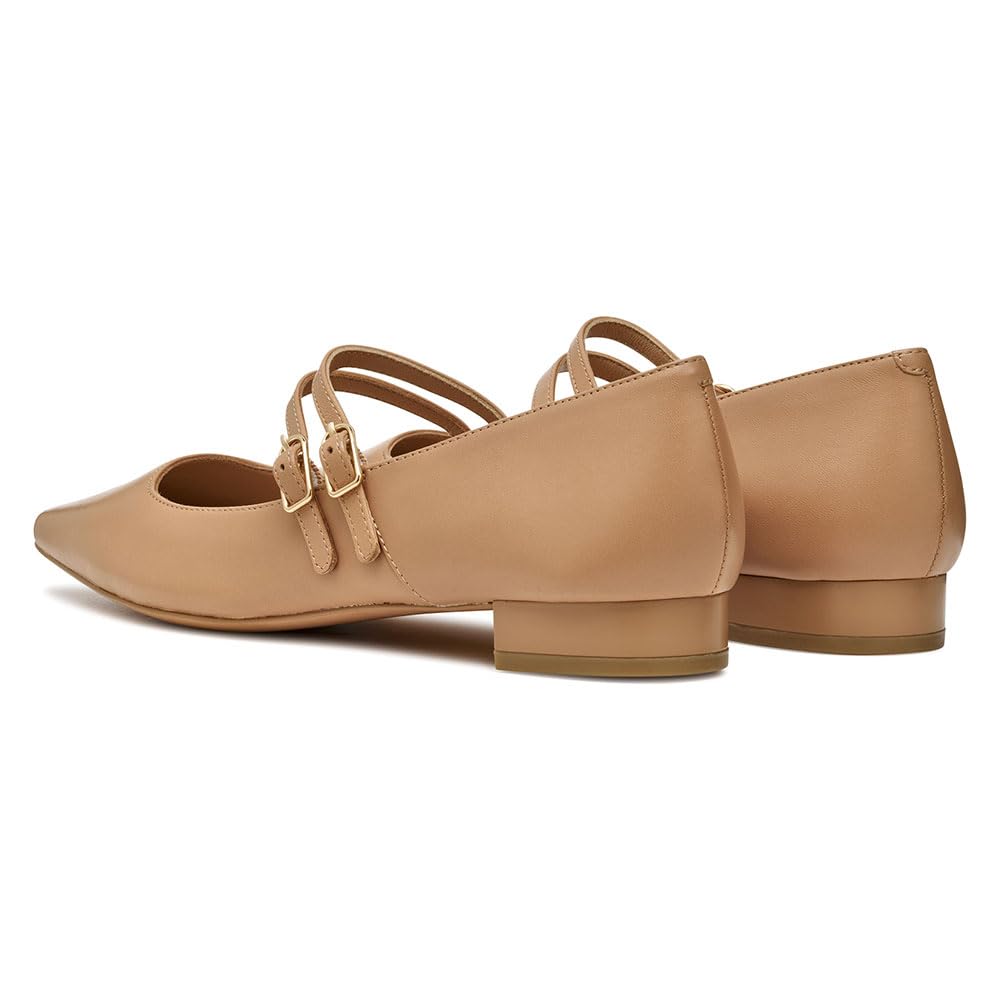 Geox D GISELDA15 C, Bailarinas Planas Mujer, Beige, 39.5 EU