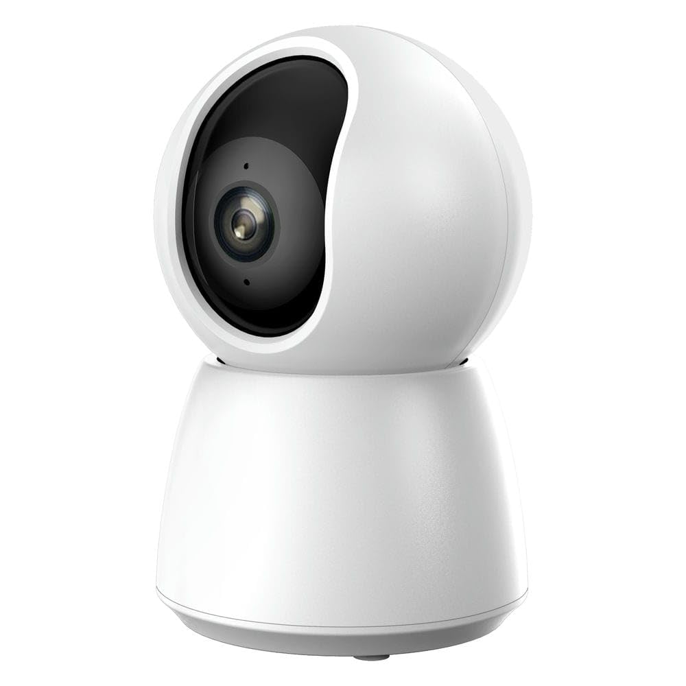 Brightium Cámara de Seguridad WiFi Interior HD 360º con visión Nocturna, detección de Movimiento y Audio bidireccional para vigilancia y Control.