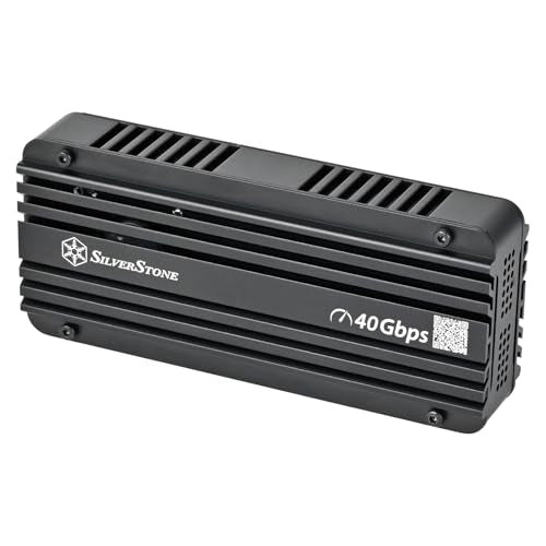 SilverStone Technology SST-MS12-40G, Carcasa SSD NVMe USB4 con refrigeración Activa