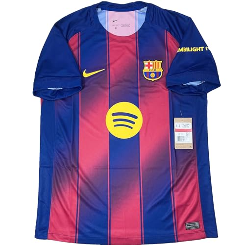 Nike FCB DF JSY SS Stad Hm Camiseta, Deep Royal Blue/Midwest Gold, XXL Hombre