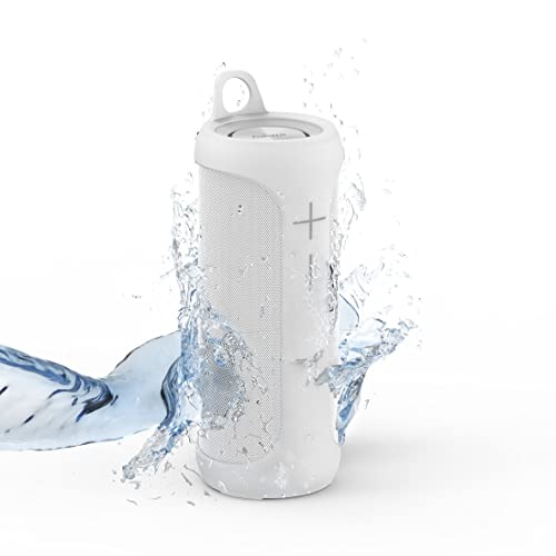 Hama | Juego de Altavoces Bluetooth 2 en 1 Twin 3.0 Resistentes al Agua 30 W (Juego de Altavoces, Divisibles, Inalámbrico, 2 Cajas portátiles Bluetooth, Resistente al Agua IP67) Color Blanco