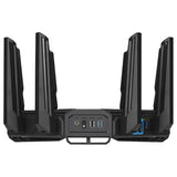 ASUS ROG Rapture GT-BE19000 - Router Gaming WiFi 7 tribanda (802.11be), 320 MHz y 4096-QAM, MLO, Dos Puertos 10G, AI WAN, Gaming Network, Aura RGB, AiMesh, Seguridad de Red, VPN, Guest Network Pro