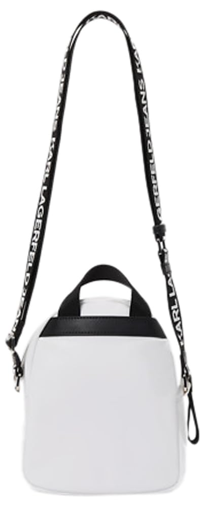 KARL LAGERFELD JEANS, Mujeres, Mochila Cruzada Mini De Nailon Esencial, Blanco, One size