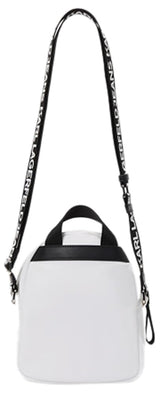 KARL LAGERFELD JEANS, Mujeres, Mochila Cruzada Mini De Nailon Esencial, Blanco, One size
