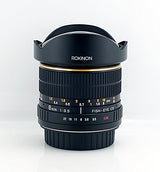 Rokinon FE8M-N Lente Fija Ojo de pez F3.5 de 8 mm para Nikon (Negro)