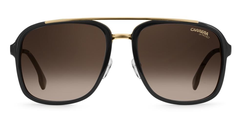 Carrera Gafas de Sol 133/S BLACK GOLD/BROWN SHADED 57/19/140 unisex