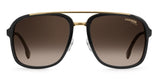 Carrera Gafas de Sol 133/S BLACK GOLD/BROWN SHADED 57/19/140 unisex