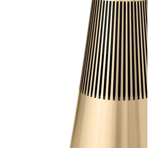 Bang & Olufsen Beosound 2 (3.ª Gen), Elegante y potente altavoz WiFi para el hogar con sonido envolvente de 360 grados, de pie o para estantería, Gold Tone
