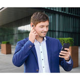 Hama True Wireless In Ear - Auriculares Bluetooth (batería de 4 Horas, Tiempo de conversación de 12 Horas, batería de 12 Horas, Auriculares con Carga inalámbrica y Cargador inalámbrico, protección