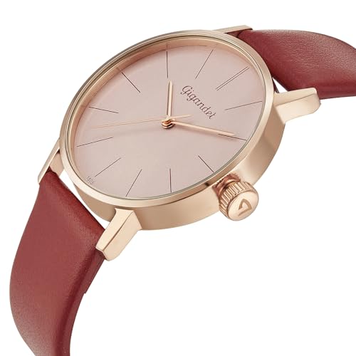 Gigandet Reloj Analógico para Mujeres de Cuarzo japonés con Correa en Cuero 15VNAG43NE/016