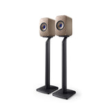 KEF LSX & LSX II S1 Floor Stand Par Gris, Soporte de Altavoz de Aluminio con organización de Cables integrada y Puntas para LSX