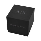 Armani Exchange Orologio da uomo, Movimento automatico a tre lancette e cassa da 46 mm con cinturino in Acciaio inossidabile, Carbón