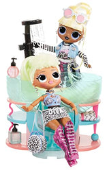 L.O.L. Surprise! LOL Surprise Shine On Salon & SPA - con más de 65 sorpresas - con Luces y Agua - Incluye una Cascada Real, un Espejo Iluminado y un Juego Completo de 360° - Edad: 4+ años
