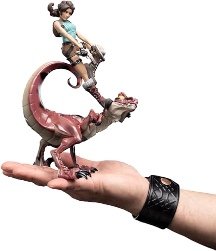 Weta Workshop Tomb Raider - Figura de Mini Epics Lara Croft & Raptor (24 cm)