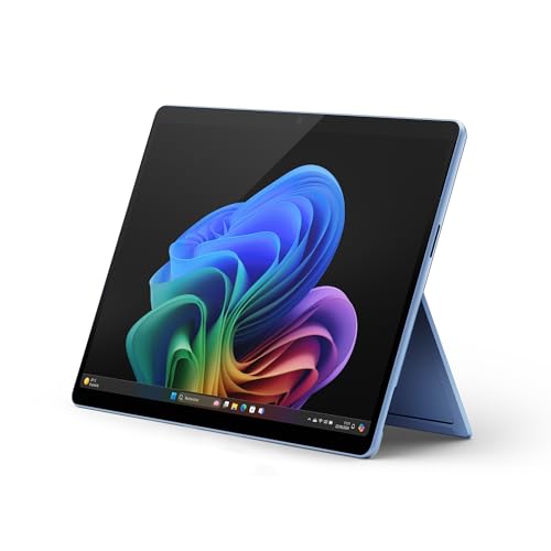 Microsoft Surface Pro (Cargador no Incluido), Copilot Plus PC, Pantalla táctil OLED 13, Snapdragon X Elite, 16 GB RAM, SSD 512 TB, Modelo, 11ª edición, Azul Zafiro