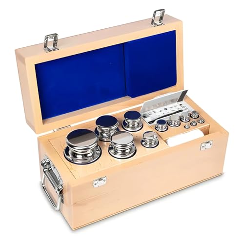 Núcleo - 323 - F1 Peso Set 1 MG - 5 Kg Acero Inoxidable - En Caja De Madera - 323 08