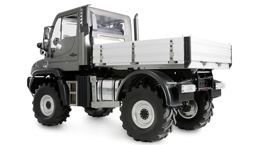 Amewi Mercedes-Benz Unimog - Soporte para Dispositivos 4WD 1:10 ARTR Antracita RC teledirigido Licencia vehículo
