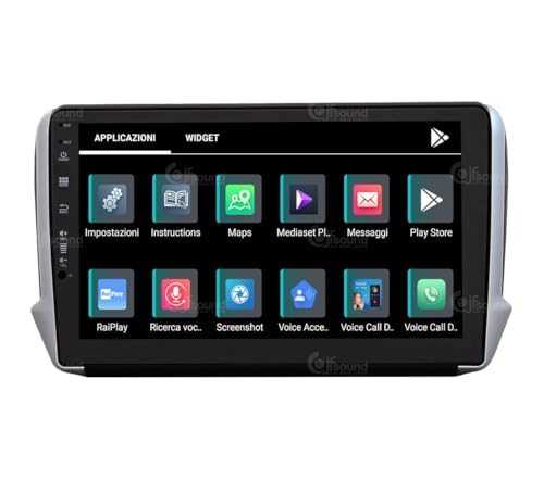 Radio de Coche para Peugeot 2008 208 Android GPS Bluetooth WiFi USB Dab+ Touchscreen 10" 8core Carplay AndroidAuto
