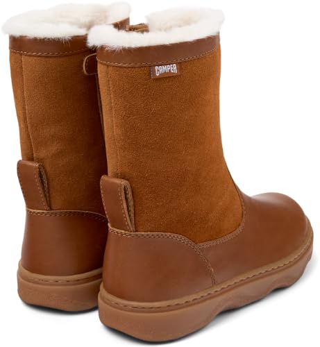 Camper Kiddo K900332, Cremallera Elástico, Marrón Medio 003, 38 EU