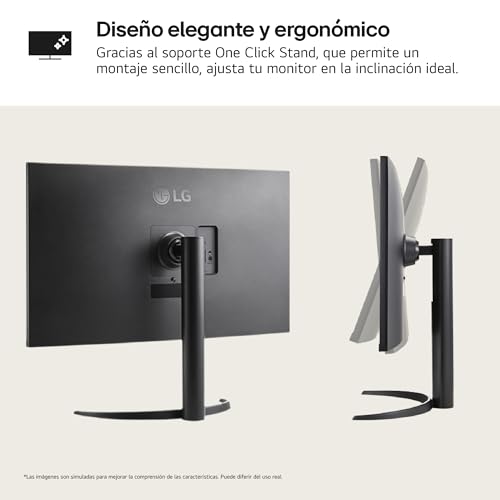 LG 32UR550K-B - Monitor 4K 32", Panel VA, (3840 x 2160), 60Hz, 4ms (GtG), DCI-P3 90%, Pivotable, Negro