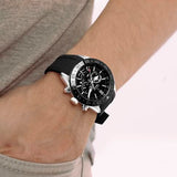 Reloj FESTINA para Hombre F20515/2 Ceramic Caja de Acero Inoxidable 316l Plateado Correa de Caucho Negro