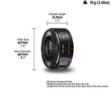 Panasonic LUMIX H-PS14042 - Objetivo Servo Zoom para cámaras de montura M4/3 (Focal 14-42 mm, F3.5-F5.6, tamaño filtro 37 mm, lentes asféricas, POWER O.I.S), negro