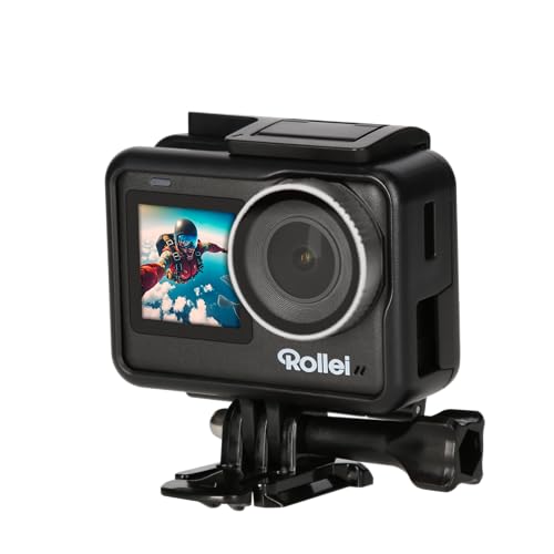 Rollei Action One Lite: tu acción, tu perfección. Captura vídeo 4K, Fotos de 20MP con 2 Pantallas, estabilización de Imagen y Modos creativos. Control táctil y aplicación para capturar sin Esfuerzo
