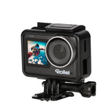 Rollei Action One Lite: tu acción, tu perfección. Captura vídeo 4K, Fotos de 20MP con 2 Pantallas, estabilización de Imagen y Modos creativos. Control táctil y aplicación para capturar sin Esfuerzo