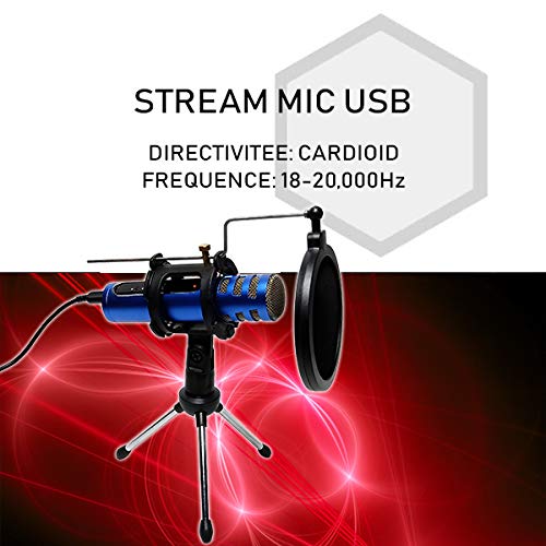 Subsonic Raiden - Paquete de Accesorios para Jugadores de Streaming y Youtubers, Caja de Captura de vídeo Full HD, micrófono, cámara HD - PS4, PS5, Xbox x-Series, Switch, PC, Xbox One. (Windows 8)