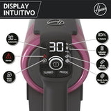 Hoover HF9 Home HF920H, Aspiradora Escoba sin Cable, sin Bolsa, 3 en 1, Escoba, de Mano y Vertical, Cepillo Antienredos, Autonomía 60 min, Color Gris/Rosa