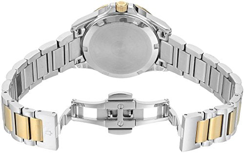 Bulova Reloj Analógico para Mujer de Cuarzo con Correa en Acero Inoxidable 98R234