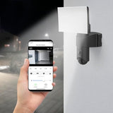 Hama | Cámara de vigilancia Exterior, 1080P, Sensor de Movimiento y luz, Full HD, Compatible con Amazon Alexa y Google Assistant.