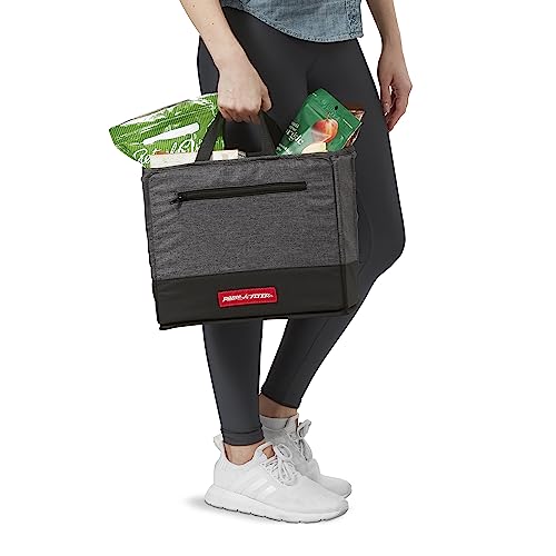 Radio Flyer Voya Stroller Wagon, Cochecito Doble, 2 Asientos Altos Cara a Cara, toldo Ajustable con protección UV, Bandeja para Aperitivos, Gris