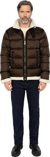 Schott NYC Idak Chaqueta, marrón, XL para Hombre