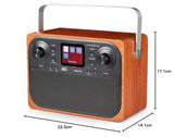 Majestic RT 197 Dab - Radio Dab/Dab+/FM, Bluetooth, Pantalla LC, Entrada AUX-IN, Salida de Auriculares, Despertador 2 alarmas 3 Tonos