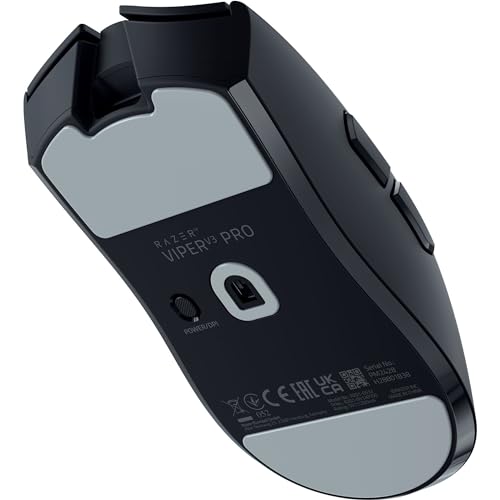 Razer Viper V3 Pro - Ratón inalámbrico Ultraligero Esports Gaming (8K Hz HyperPolling, diseño Ligero de 54g, Sensor Focus Pro 35K dpi, HyperSpeed Wireless, 95 Horas de duración) Negro
