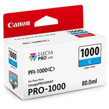 Canon PFI-1000 C Cartucho de tinta original Cian para Impresora Fotográfica PRO-1000