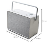 Pure Evoke Play Sistema de música versátil para Interiores y Exteriores (Radio Dab+ /FM, Radio por Internet, podcasts, Spotify Connect, Bluetooth en un Rico Sonido estéreo de 40W), Blanco algodón