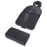 QUIRUMED Cojín de Masaje para Embarazadas, Ergonómico, Polipiel, Relleno de Espuma, Color Negro, con Cojín Facial, con Reposapiés, con Bolsa de Transporte