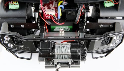 Amewi Mercedes-Benz Unimog - Soporte para Dispositivos 4WD 1:10 ARTR Antracita RC teledirigido Licencia vehículo