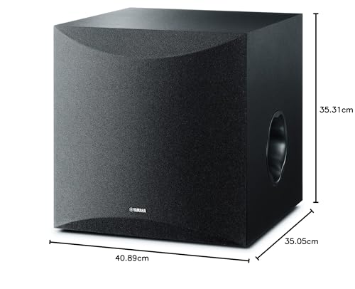 Yamaha NS-SW100 - Altavoz subwoofer amplificado (25 - 180 Hz) color negro