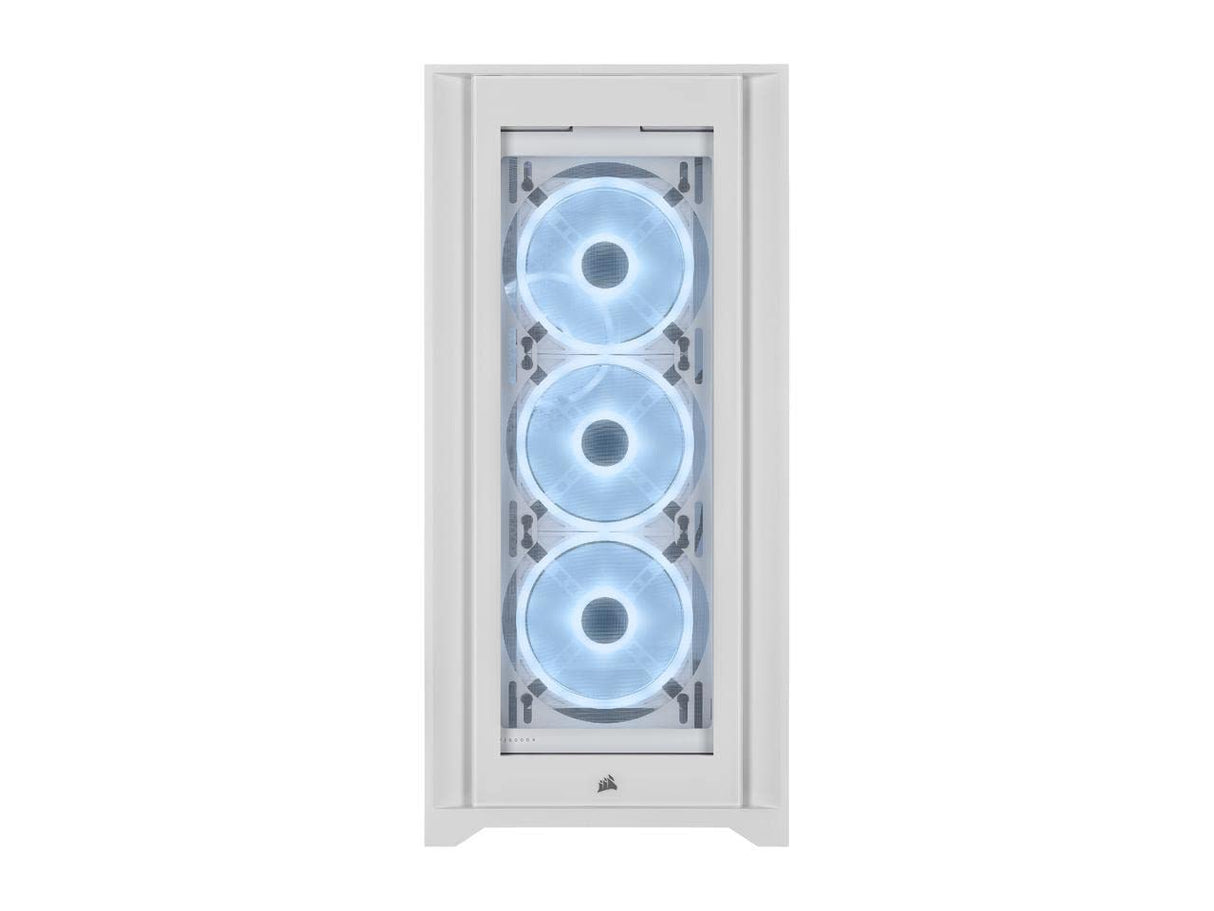 Corsair iCUE 5000X RGB QL Edition Cristal Templado USB 3.1 Blanca