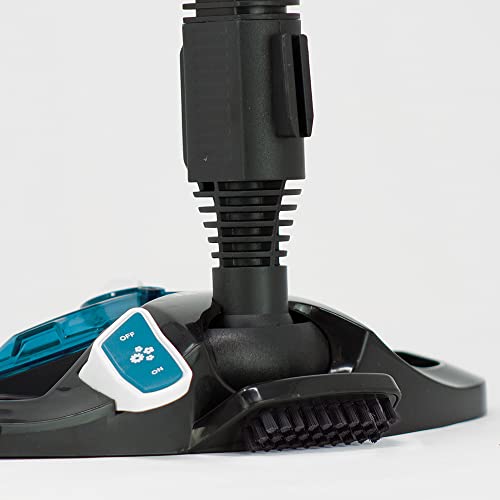 Polti Vaporetto Smart 100 T, Limpiador a Vapor con Caldera de Alta Presión de 4 Bares, Potencia Máxima 1500 W, Autonomía Ilimitada y Recarga Continua, 9 Accesorios Incluidos, Blanco y Turquesa
