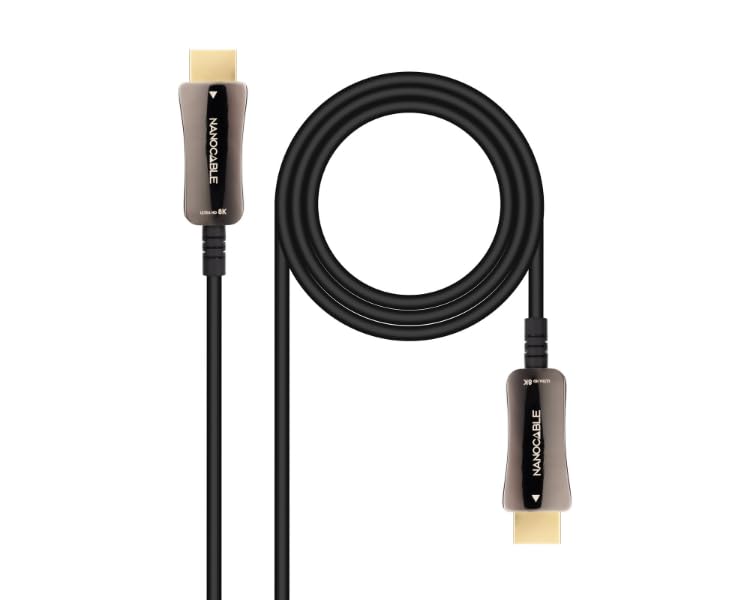 Watio Wave Cable hdmi - cable v2.1 AOC de 20 metros, soporte 8K, conexión A/M a A/M, ideal para alta definición y transferencia rápida de datos.*