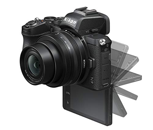 Nikon Z50 - Cámara sin Espejo de 21 MP, Negro - Kit Cuerpo con Objetivo 16-50 DX VR y 50-250 DX VR