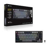 CORSAIR K65 PLUS WIRELESS 75% RGB Teclado Mecánico para Juegos Intercambiable en Caliente - Interruptores Lineales Rojos CORSAIR MLX Prelubricados - Insonorización - Teclados PBT - QWERTY ES - Negro