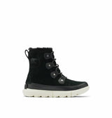 Sorel Explorer Joan WP, Botas de invierno impermeables, Mujer, Black Fawn Explorer 2 Joan Faux Fur, 39.5 EU