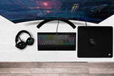 CORSAIR K55 RGB PRO XT Membrana Teclado para juegos con cable, IP42, resistente al polvo y a derrames, 6 teclas macro con integración Elgato, compatible con iCUE, QWERTY UK, PC, Mac, Xbox, color negro